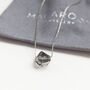 Black Diamond Helix Swarovski Necklace, thumbnail 5 of 8