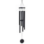Engraved 30 Inch Black Wind Chime For Garden Decoration, thumbnail 6 of 12