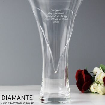 Personalised Vase With Swarovski Crystals, 3 of 3