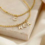 Petite 9ct Gold Multi Initial Bracelet, thumbnail 2 of 6
