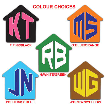 Personalised Monogram House Keyring, 7 of 7