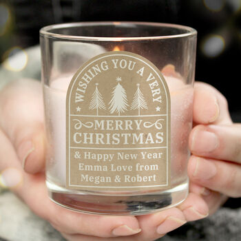 Personalised Christmas Candle Jar, 2 of 3