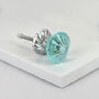 G Decor Harrison Crystal Glass Flower Swirl Pull Knobs, thumbnail 3 of 7