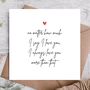 Anniversary Card For Boyfriend / Girlfriend | Cute Card, thumbnail 1 of 3