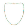 Clara Necklace With Turquoise, Green Quartz And Pearls, thumbnail 2 of 5