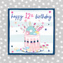 12th Birthday Card Cake Theme Boy/Girl, thumbnail 2 of 2