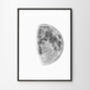 Set Of Three Black And White Moon Phases Prints, thumbnail 3 of 7