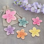 I Love You Because Personalised Message Flower Tokens, thumbnail 4 of 4