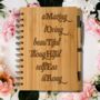 Mother Amazing Inspiring Words Bamboo Notebook, thumbnail 1 of 6