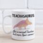 Personalised Teacher Dinosaur Mug, thumbnail 1 of 3