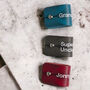 Set Of Three Personalised Leather Cable Ties, thumbnail 1 of 5
