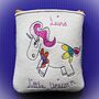 Personalised Unicorn Purse, Embroidered, thumbnail 3 of 12