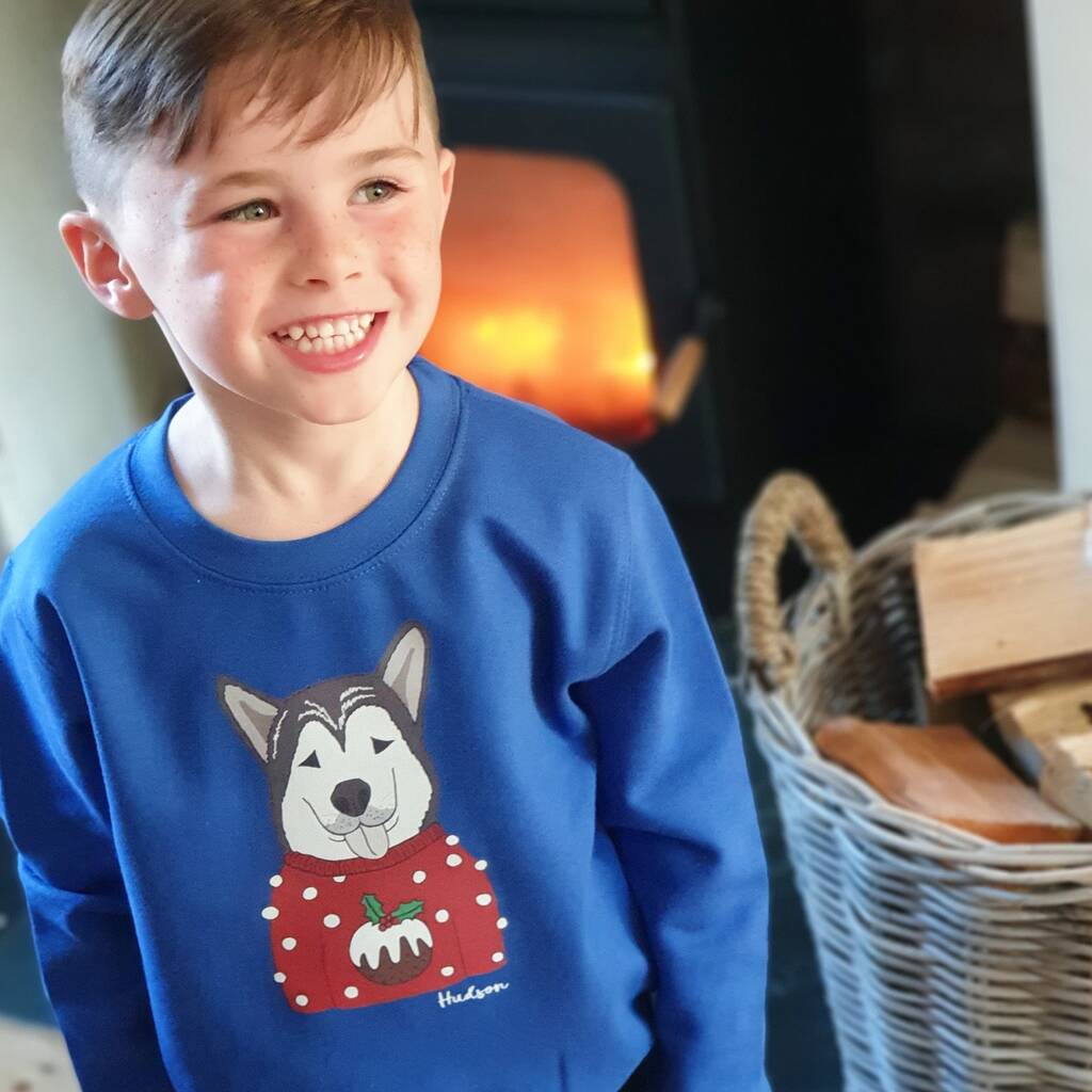 Personalised Christmas Pudding Dog Jumper Sweater By Syd&amp;Co