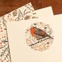 Christmas Letter Writing Set With Robin Design, thumbnail 5 of 8