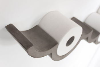 Concrete Cloud Toilet Paper Holder, 4 of 8
