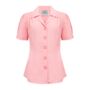 Grace Blouse In Blossom Pink Vintage 1940s Style, thumbnail 1 of 2