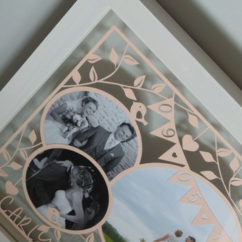 Personalised Wedding Or First Anniversary Papercut, 4 of 6