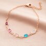 Create Your Own Oval Birthstone Personalised Bracelet, thumbnail 6 of 9