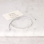 Silver 925 Cancer Support Chemo Finito Morse Code Bracelet, thumbnail 1 of 7
