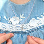 Silver Cross Christening Or Confirmation Necklace, thumbnail 1 of 6