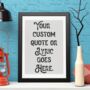 Personalised Vintage Quote Typography Print, thumbnail 2 of 5