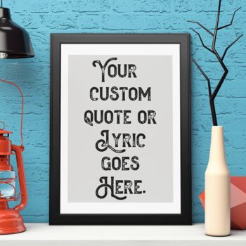 Personalised Vintage Quote Typography Print, 2 of 5
