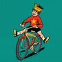 ‘Cycling King’ Bicycle Enthusiast's Card, thumbnail 2 of 4