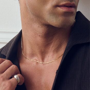 9ct Yellow Gold Solid Figaro Chain 20 Inch, 5 of 6