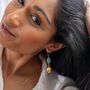 Gabriella Gold Chalcedony Drop Earrings, thumbnail 2 of 2