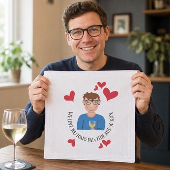Personalised Hobby Handkerchief Gift For Him, 2 of 11
