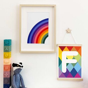 Rainbow Arc Children's Print Personalised Option, 4 of 5