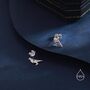 Tiny Pigeon Bird Stud Earrings, thumbnail 5 of 11