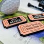 'The Birdie Show' Personalised Golf Ball Marker Enamel, thumbnail 4 of 6