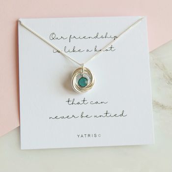 Our Friendship Is Like A Knot Necklace Gift Box, 2 of 6