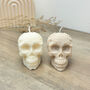 Floral Skull Candle Gothic Halloween Decor Autumn Gift, thumbnail 6 of 10