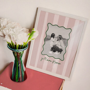 Je T'aime Maman Personalised Photographic Print For Mum, 7 of 9