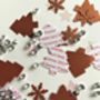 Personalised Copper Christmas Trees Table Confetti, thumbnail 3 of 3
