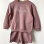 Personalised Italic Name Embroidered Short Tracksuit, thumbnail 12 of 12