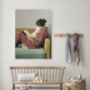 Female Book Reading Dog Portrait Art Print, thumbnail 3 of 4