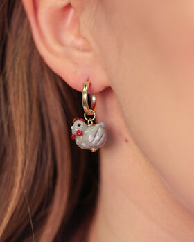 Spring Chicken Earrings, 4 of 5