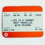 Personalised Train Ticket Friendship Mouse Mat, thumbnail 3 of 5