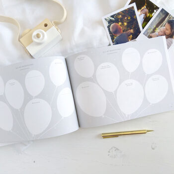 Baby Memory Journal White With Gold Foil, 11 of 12