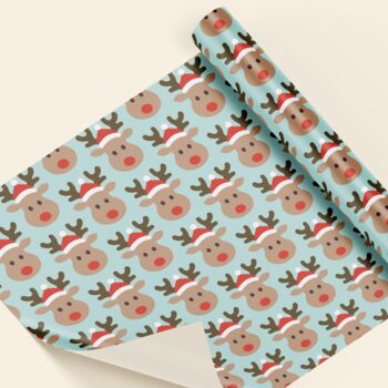 Christmas Rudolph Wrapping Paper, 4 of 5