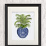 Chinoiserie Vase And Palm No6, Framed Or Unframed, thumbnail 5 of 7