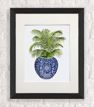 Chinoiserie Vase And Palm No6, Framed Or Unframed, 5 of 7