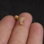 Dainty Gold Screwback Studs For Her, thumbnail 6 of 9