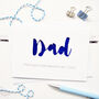 Personalised Dad Glitter Cut Out Card, thumbnail 1 of 2