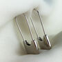 Sterling Silver Simple Safety Pin Earrings, thumbnail 5 of 8