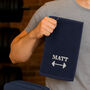 Personalised Navy Gym Towel – Father’s Day Gift, thumbnail 2 of 4