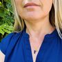 The En Pointe Lapis Lazuli Gemstone Necklace, Gold, thumbnail 5 of 12